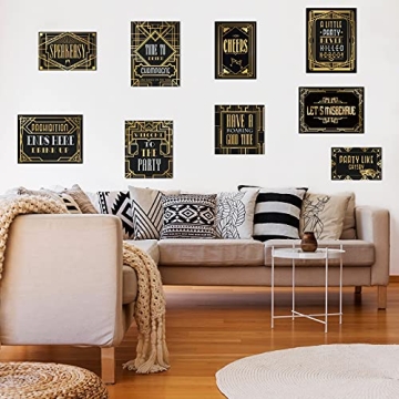 LINGXIU Roaring 20s Party Decorations Signs for Events