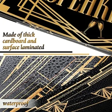 LINGXIU Roaring 20s Party Decorations Signs for Events