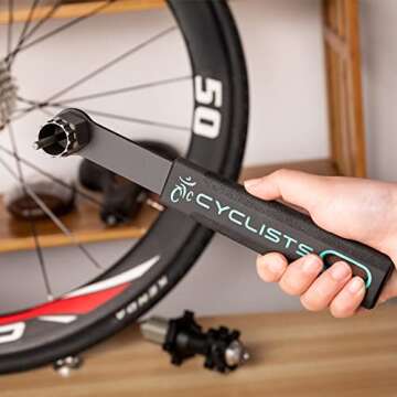 cyclists Bike Cassette Lockring Tool - Cassette Removal Tool with Guide Pin - Bicycle Freewheel Remo...