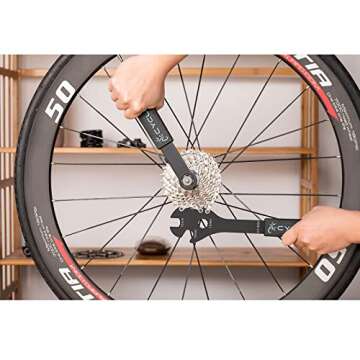 cyclists Bike Cassette Lockring Tool - Cassette Removal Tool with Guide Pin - Bicycle Freewheel Remover for Shimano Sram