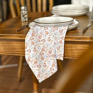 Horaldaily Fall Cloth Napkin Set for Thanksgiving Decor