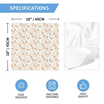 Horaldaily Fall Cloth Napkin Set for Thanksgiving Decor