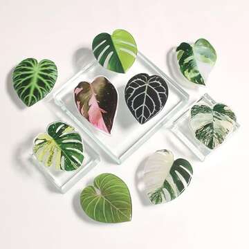 OnTheGrip Tropical Leaf Phone Grip - Stylish & Functional