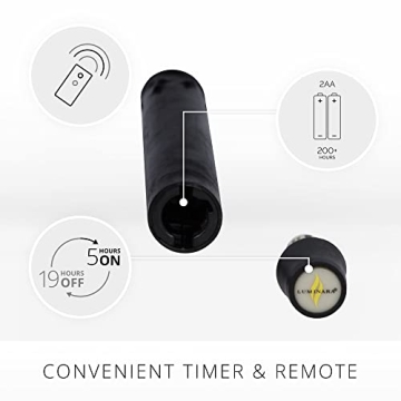 Luminara Flameless Drip Candle Taper - Safe & Realistic Decoration