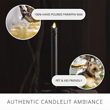 Luminara Flameless Drip Candle Taper - Safe & Realistic Decoration