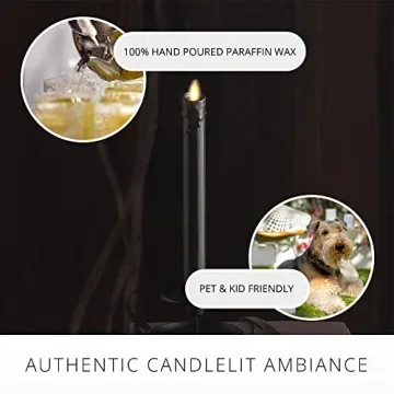 Luminara Flameless Drip Candle Taper - Safe & Realistic Decoration