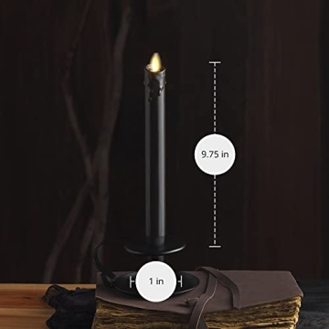 Luminara Flameless Drip Candle Taper - Safe & Realistic Decoration