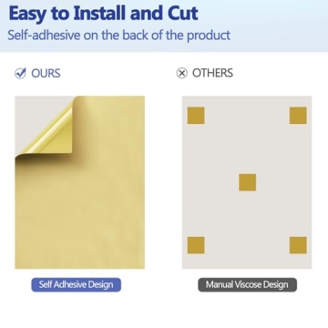 BUBOS 8 Pack Art Acoustic Panels Self-adhesive Soundproof Wall Panels,48X32Inches Sound Absorbing Panels,Decorative Acoustical Wall Panels, Acoustic Treatment for Recording Studio(Art 01)