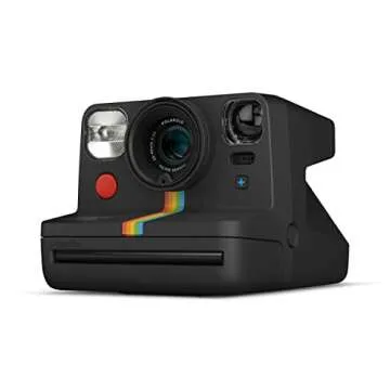 Polaroid Now+ Black (9061) - Bluetooth Connected I-Type Instant Film Camera with Bonus Lens Filter Set