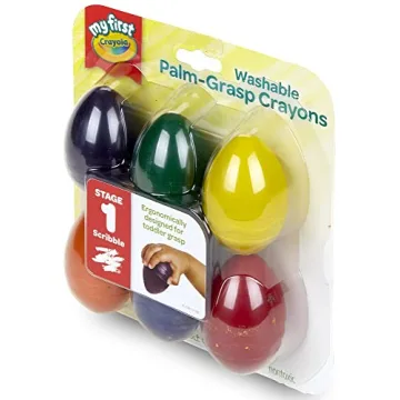 Crayola Palm Grip Crayons for Toddlers 6 Count Assorted Colors