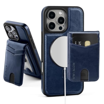 SkyEagle 2 in 1 Detachable Wallet Case for iPhone 16 Pro Max with Kickstand