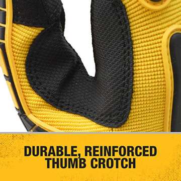 DEWALT Unisex Work Glove - Durable Grip & Comfort for All Tasks