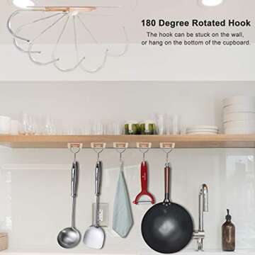 CGBE Adhesive Hooks Heavy Duty Sticky Hooks for Hanging 11 lbs (Max) Seamless Transparent Adhesive Hooks Wall Hangers Without Nails for Hanging Keys Coats Hats Bags Ceiling (Gold-8PACK)