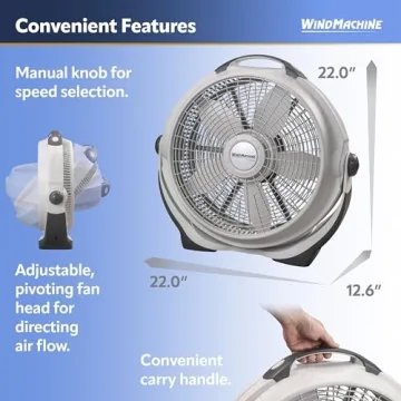 Lasko Wind Machine Fan for Powerful Air Circulation