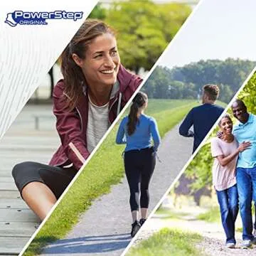 PowerStep Original Insoles - Arch Pain Relief Orthotics for Tight Shoes - Foot Support for Plantar Fasciitis, Mild Pronation and Foot & Arch Pain - Shoe Inserts for All (M 6-6.5, F 8-8.5)