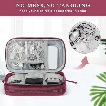 Portable Electronic Organizer Travel Case for All Accessories