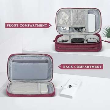 Portable Electronic Organizer Travel Case for All Accessories