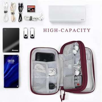 Portable Electronic Organizer Travel Case for All Accessories