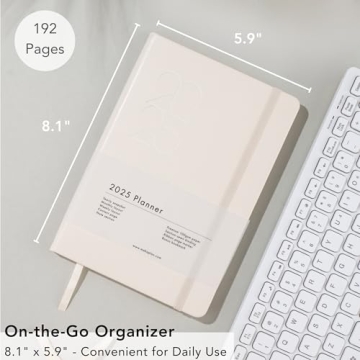Stylish 2025 Beige Planner with Efficient Layouts and Features