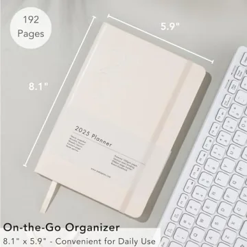 Stylish 2025 Beige Planner with Efficient Layouts and Features