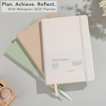 Stylish 2025 Beige Planner with Efficient Layouts and Features