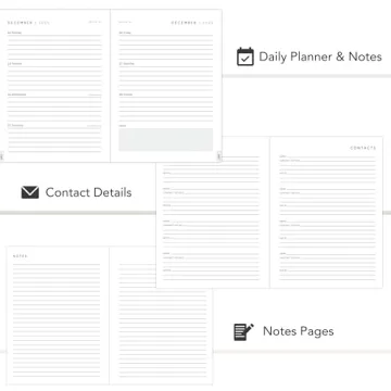 Stylish 2025 Beige Planner with Efficient Layouts and Features