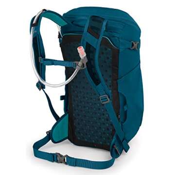Osprey Skimmer 20L Women's Hiking Backpack with Hydraulics Reservoir, Sapphire Blue