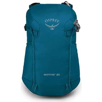 Osprey Skimmer 20L Women's Hiking Backpack with Hydraulics Reservoir, Sapphire Blue