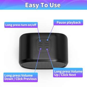 GUSUCIN Fireplace Crackling Sound Maker for Electric Fireplace, Rechargeable Realistic Fireplace Sound Box, Fire Crackler Sound System for Gas Fireplace, Winter Sleep White Noise Machine