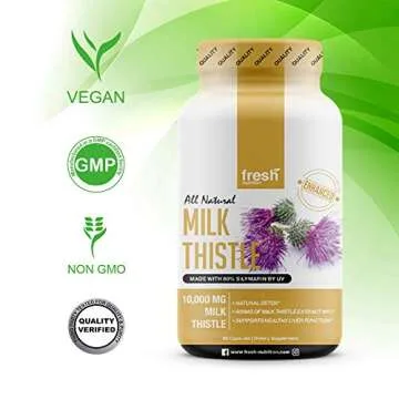 Fresh Nutrition Milk Thistle Capsules 10000mg - Detox Support