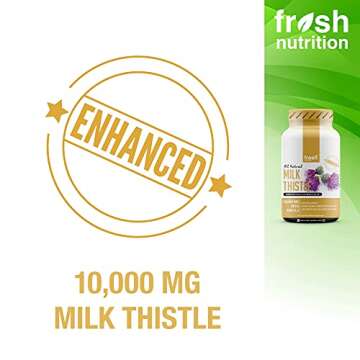 Fresh Nutrition Milk Thistle Capsules 10000mg - Detox Support
