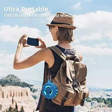 EBODA Waterproof Bluetooth Shower Speaker for All Adventures