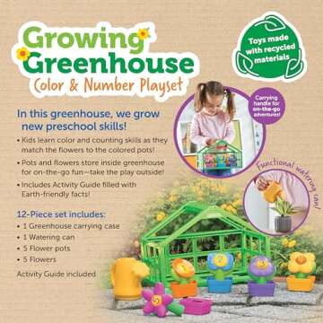 Growing Greenhouse Color & Number Playset for Preschoolers