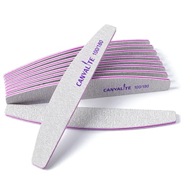 Canvalite 10 PCS Nail File Set - Dual Sided Emery Boards