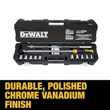 DEWALT Torque Wrench Tool Set, Tire Change Kit, 12 Piece (DWMT45012)