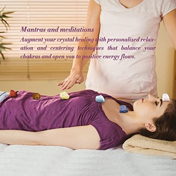 AOOVOO Natural Raw Chakra Stone Set for Healing