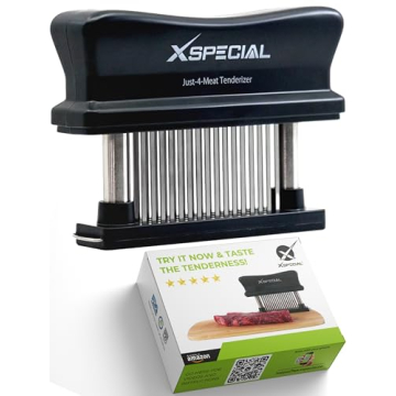 XSpecial Meat Tenderizer Tool 48 Blades Stainless Steel - Kitchen Cooking Gadgets Tools with Ultra S...