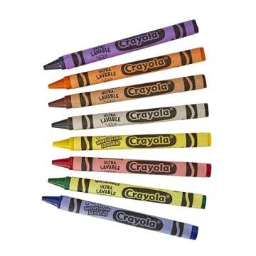 Crayola Washable Crayons, School Supplies, 24 Count