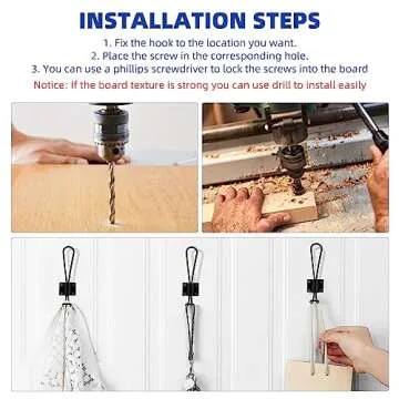 10 Pack Rustic Entryway Hooks - Black Wall Mounted Coat Rack with Metal Screws, Vintage Double Coat Hooks, Durable and Easy to Install Farmhouse Hooks for Hanging Clothes, Coats, Hats