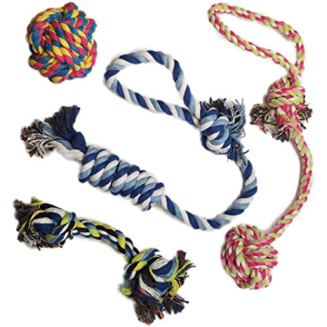 Durable Dog Rope Toys for Small to Medium Dogs 4-Pack
