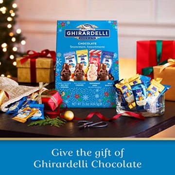 Ghirardelli Holiday Chocolate Snowmen Assortment 15 Oz Bag