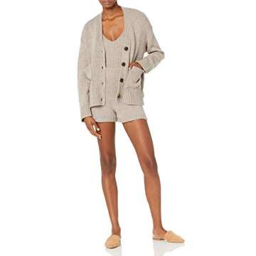 Stylish Women's Textured Rib Cropped Sweater Tank