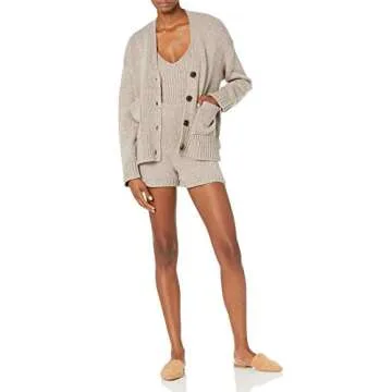 Stylish Women's Textured Rib Cropped Sweater Tank