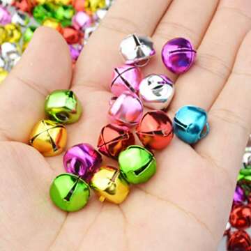 400pcs Jingle Bells for Christmas and Craft Projects