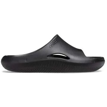 Crocs Unisex-Adult Mellow Recovery Slides, Black, 7 Women/5 Men