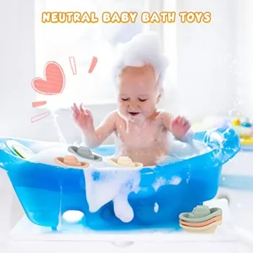 Eco-Friendly Stacking Boats for Baby Bath Fun