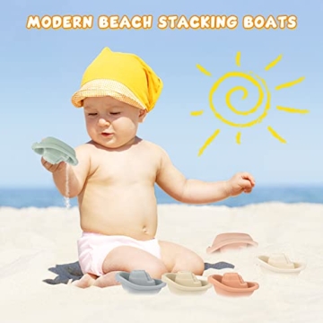 Eco-Friendly Stacking Boats for Baby Bath Fun