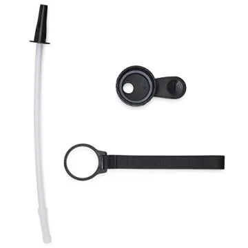 Hydra Cup Jug 64 oz Half Gallon Water Bottle, Motivational Water Bottle with Straw & Time Markers, Water Jug with Spout & Carry Loop for Travel To Go, BPA Free (Black)