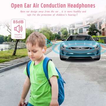 BANIGIPA Kids Headphones, Open Ear Headphones Comfortable for Teens Child Boys Girls, Wireless Bluet...