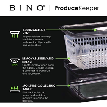 BINO Produce Saver Storage - Keep Fruits Fresh Longer